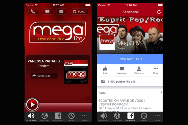 Méga Fm sur Iphone et Android