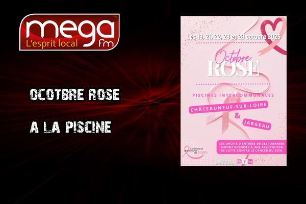 On parle d&#039;Octobre rose à la piscine sur Méga FM