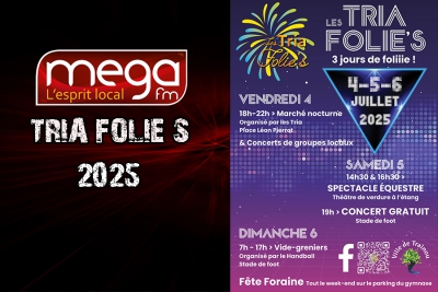 On parle des Tria Folie&#039;s sur Méga FM